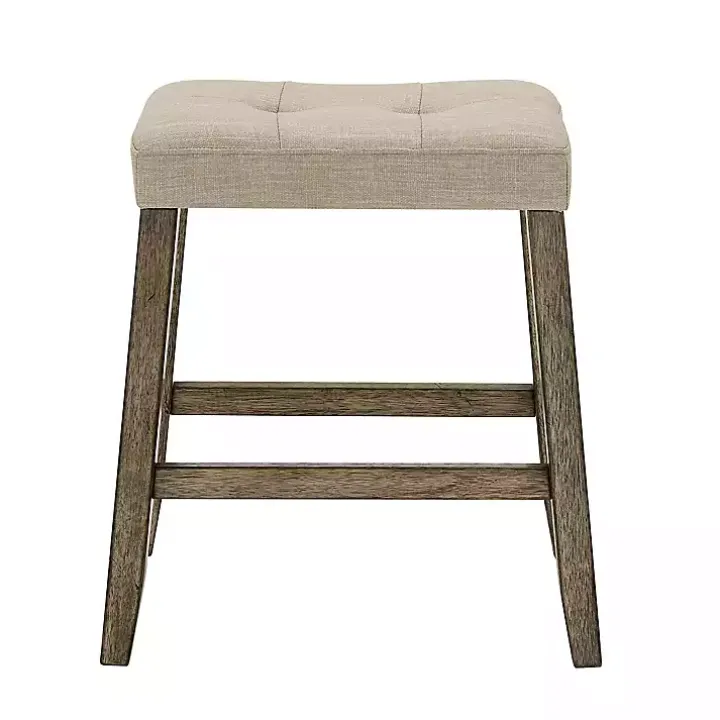 Cream Upholstered Chandler Counter Stools, Set of