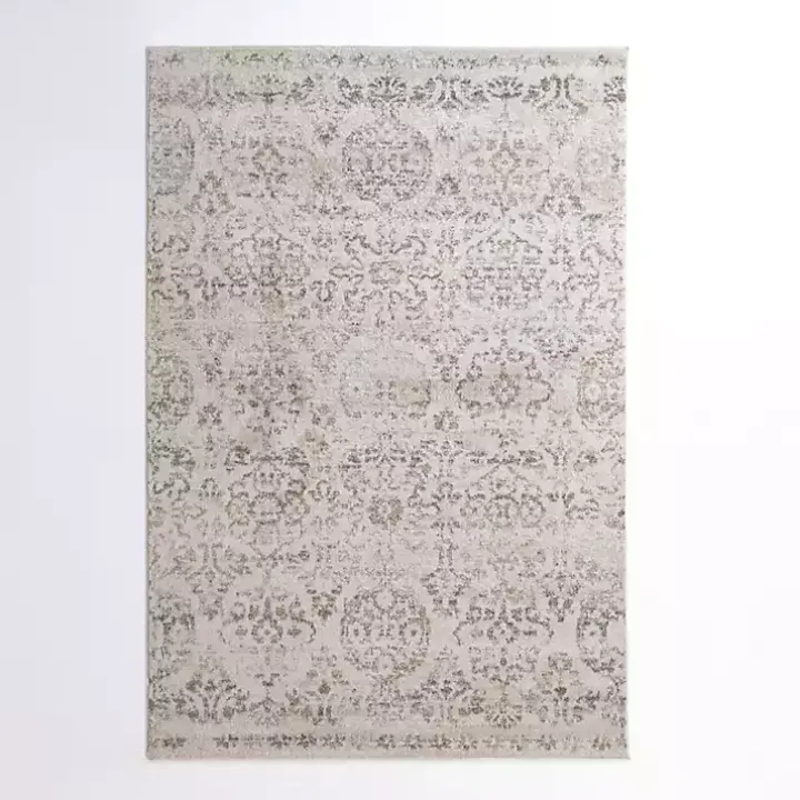Cream Winn Medallion Area Rug, 5x8