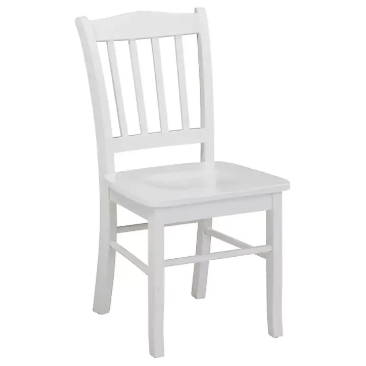 Cream Wood Shaker Dining Chairs, Set of 2