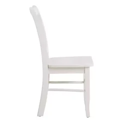 Cream Wood Shaker Dining Chairs, Set of 2