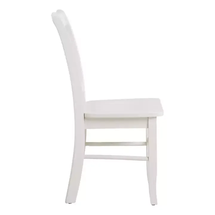 Cream Wood Shaker Dining Chairs, Set of 2