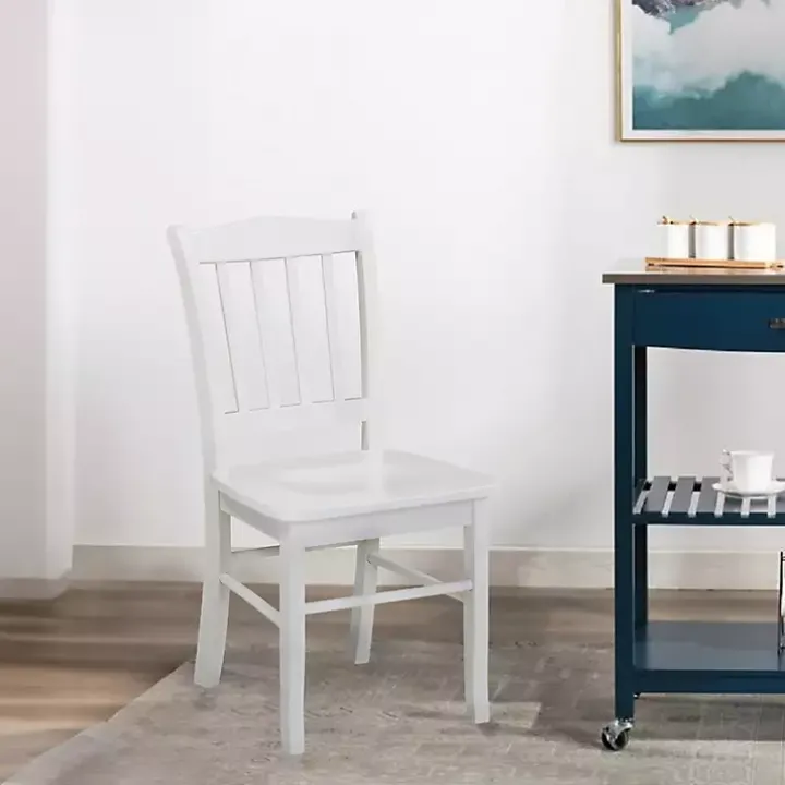 Cream Wood Shaker Dining Chairs, Set of 2