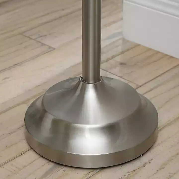 Crystal Spheres Brushed Nickel Floor Lamp