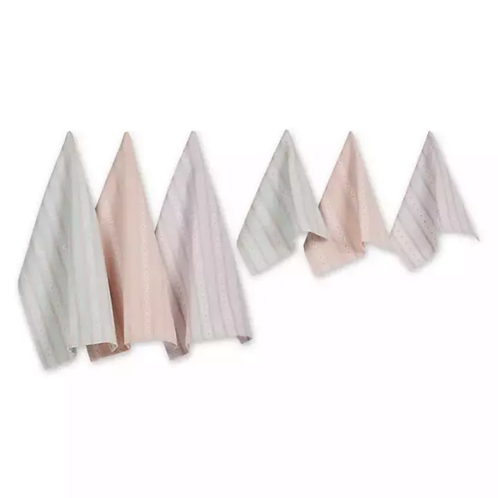 Daisy Dobby 6-pc. Dish Towel and Cloth Set