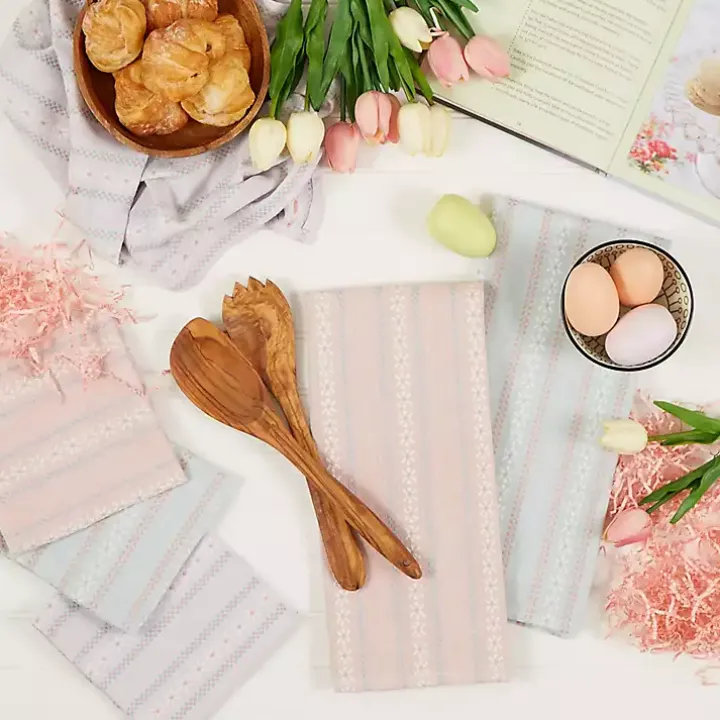 Daisy Dobby 6-pc. Dish Towel and Cloth Set