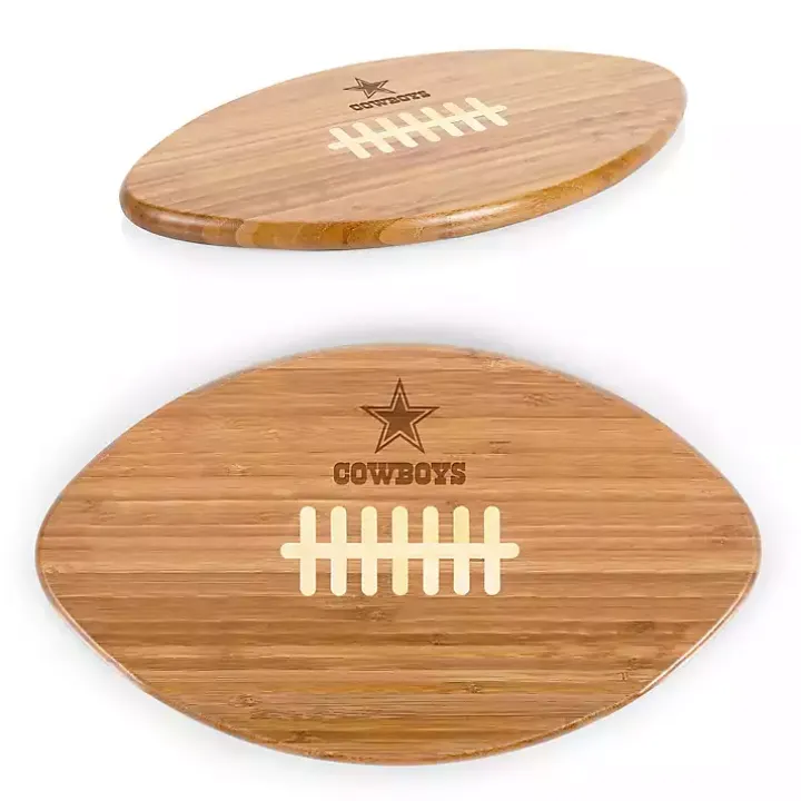 Dallas Cowboys Bamboo Football Cutting Board