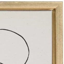 Dancing Circles Framed Canvas Art Print