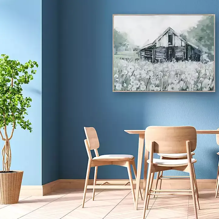 Dandelion Barn Framed Canvas Art Print