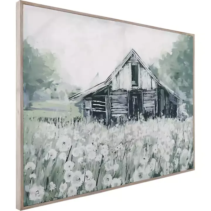 Dandelion Barn Framed Canvas Art Print