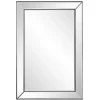 Dark Bronze Bevel Rectangle Wall Mirror