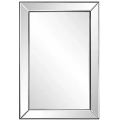 Dark Bronze Bevel Rectangle Wall Mirror