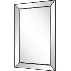Dark Bronze Bevel Rectangle Wall Mirror