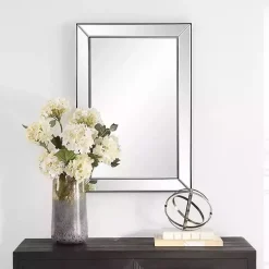 Dark Bronze Bevel Rectangle Wall Mirror