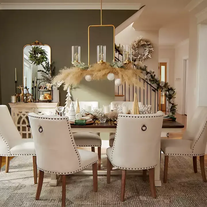 Dark Brown and Ivory Jackson Dining Table
