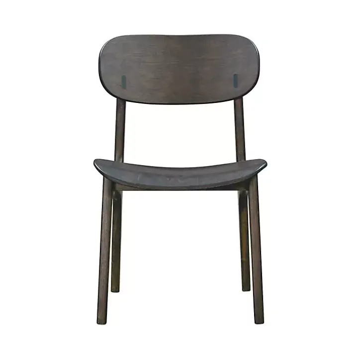 Dark Brown Mid-Century Modern Chairs, Set of 2