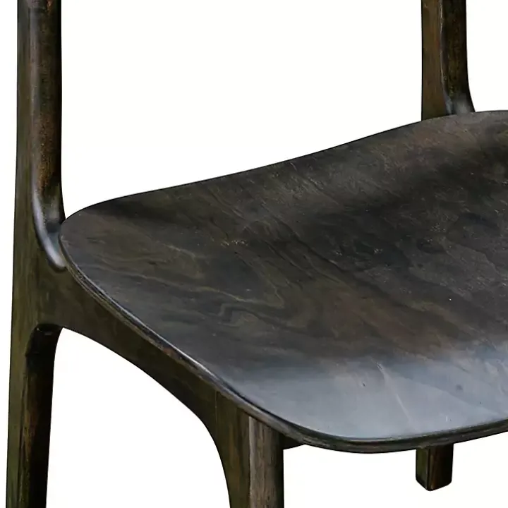 Dark Brown Mid-Century Modern Chairs, Set of 2