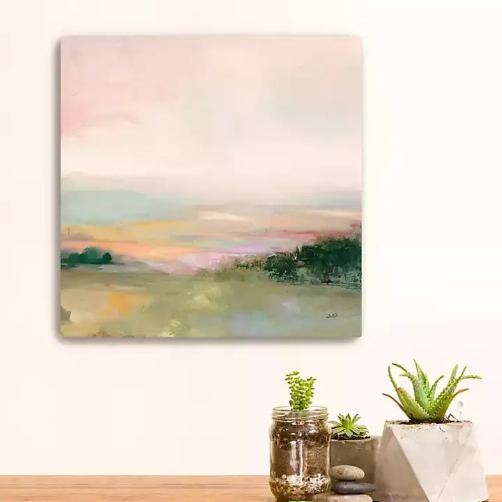 Dark Glowing Valley Canvas Art Print, 20x20 in.