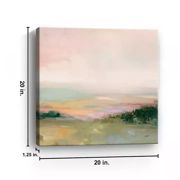 Dark Glowing Valley Canvas Art Print, 20x20 in.