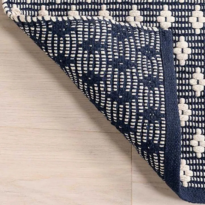 Dark Gray and Ivory Dainty Diamond Runner