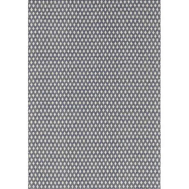 Dark Gray and Ivory Dainty Diamond Area Rug, 6x9