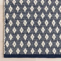 Dark Gray and Ivory Dainty Diamond Area Rug, 6x9