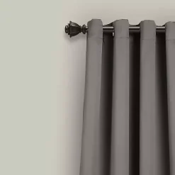 Dark Gray Blackout Curtain Panel Set, 84 in.