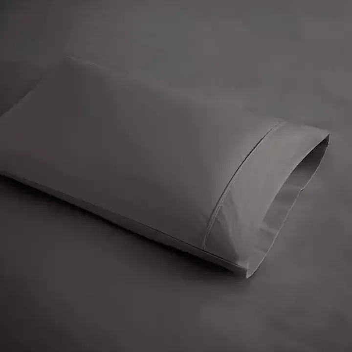 Dark Gray Rich Cooling Cotton Queen Sheet Set