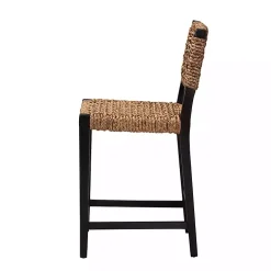 Dark Mahogany Lattice Counter Stool