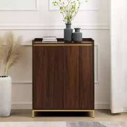 Dark Walnut Capri 6-Bottle Cubby Cabinet