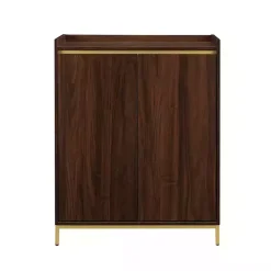 Dark Walnut Capri 6-Bottle Cubby Cabinet