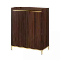 Dark Walnut Capri 6-Bottle Cubby Cabinet