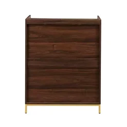 Dark Walnut Capri 6-Bottle Cubby Cabinet