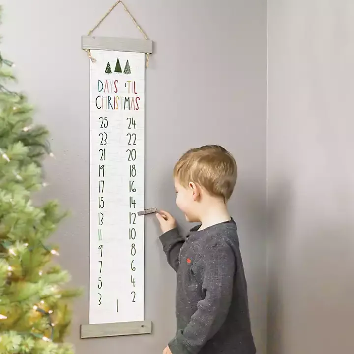 Days 'Til Christmas Hanging Countdown Calendar