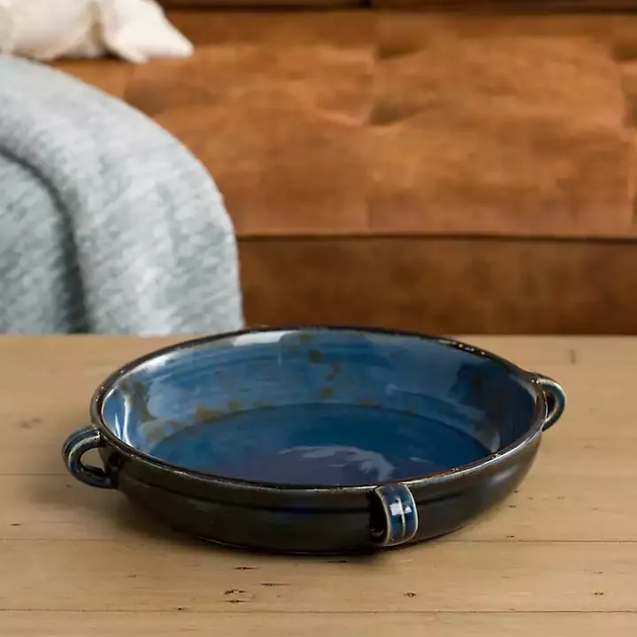 Denim Blue Ceramic Decorative Bowl