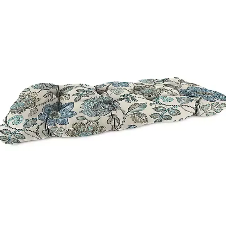 Denim Busan Wicker Loveseat Outdoor Cushion