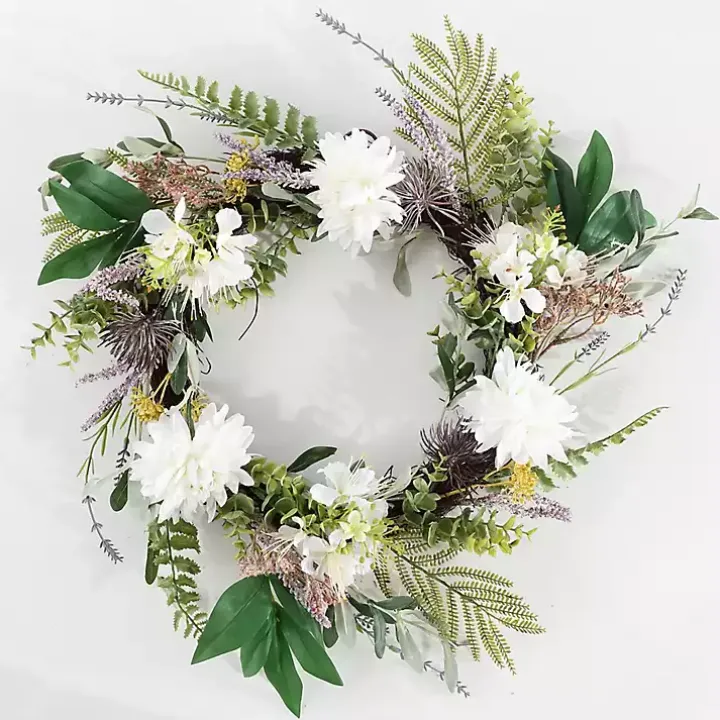 Dhalia and Olive Wreath