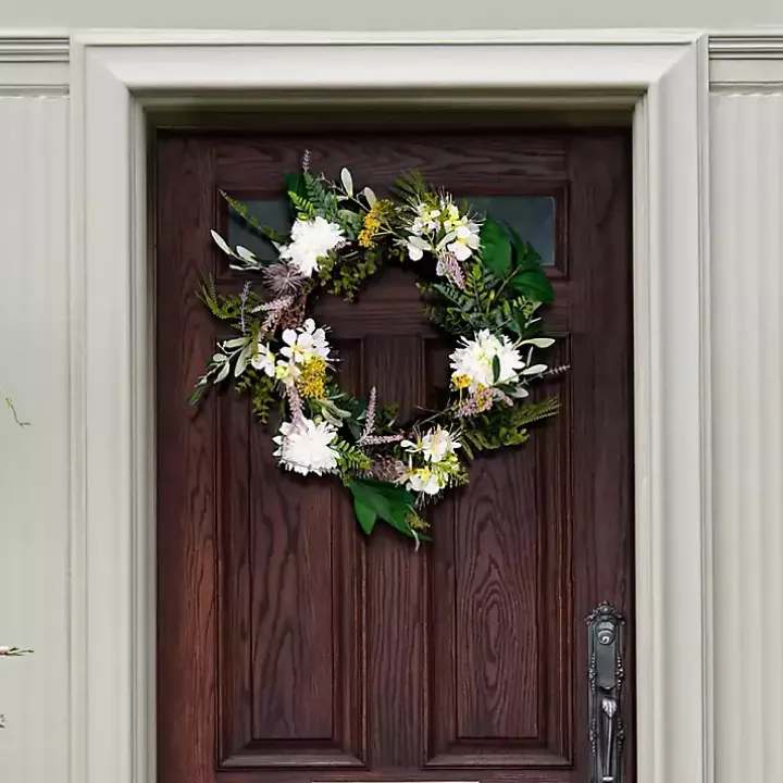 Dhalia and Olive Wreath