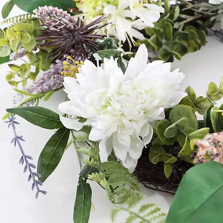 Dhalia and Olive Wreath