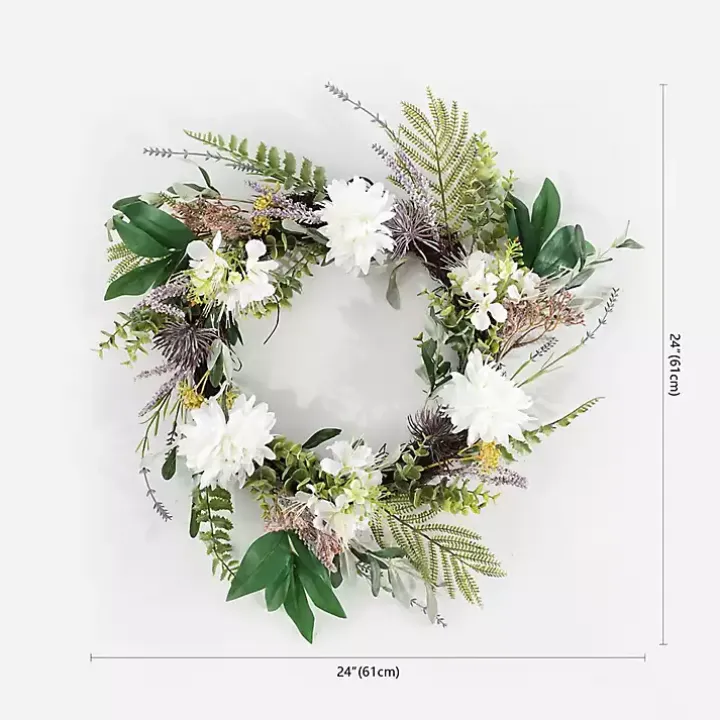 Dhalia and Olive Wreath