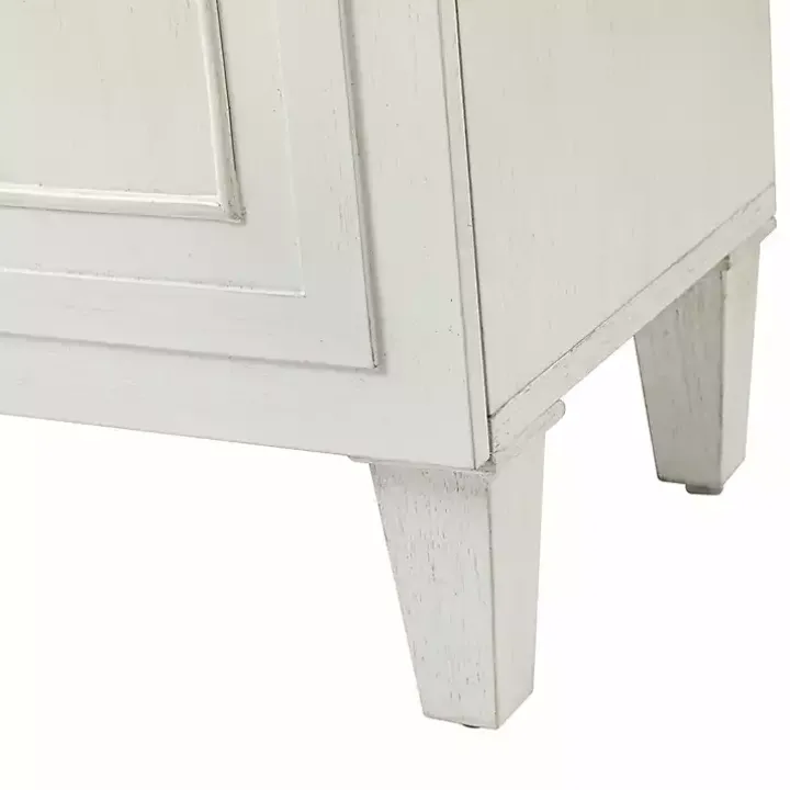 Dietrich White Wood 4-Door Sideboard