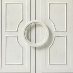 Dietrich White Wood 4-Door Sideboard