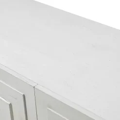 Dietrich White Wood 4-Door Sideboard