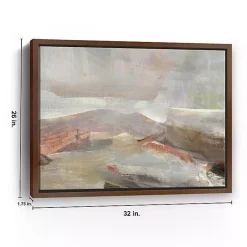 Distant Canyon Framed Canvas Art Print