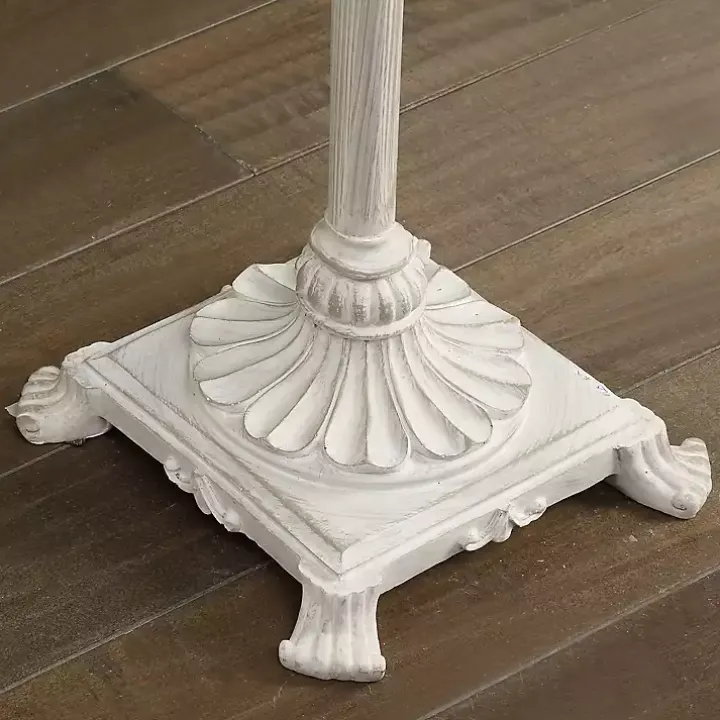 Distressed Fleur-de-lis Floor Lamp