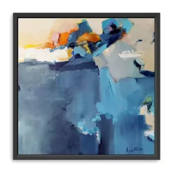 Dizzy at the Edge Framed Canvas Art Print
