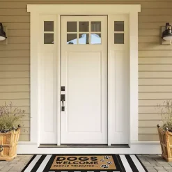 Dogs Welcome People Tolerated Coir Doormat