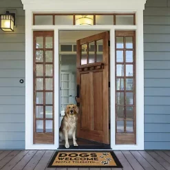 Dogs Welcome People Tolerated Coir Doormat