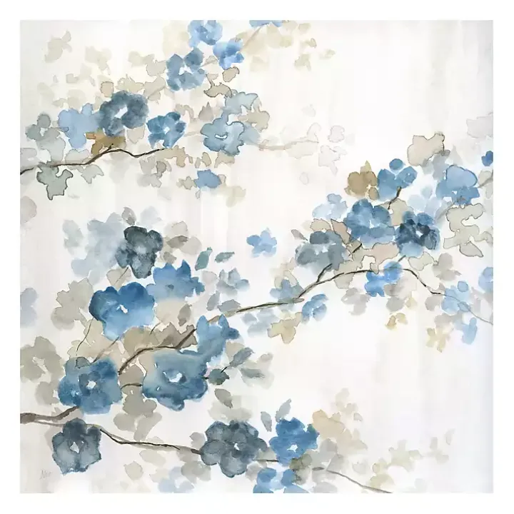 Dogwood in Blue I Giclee Canvas Art Print
