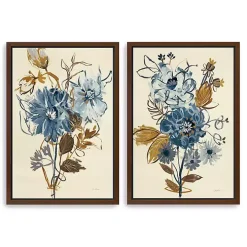 Down to Earth Framed Canvas Art Prints, Set of 2