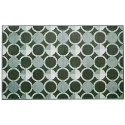 Dula Sage Green Washable Area Rug, 3x5